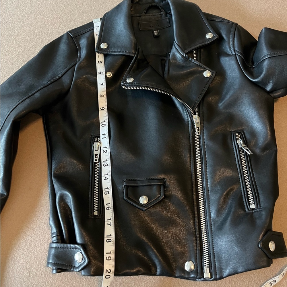 Blank NYC Black Faux Leather Jacket -XS - Picture 7 of 11